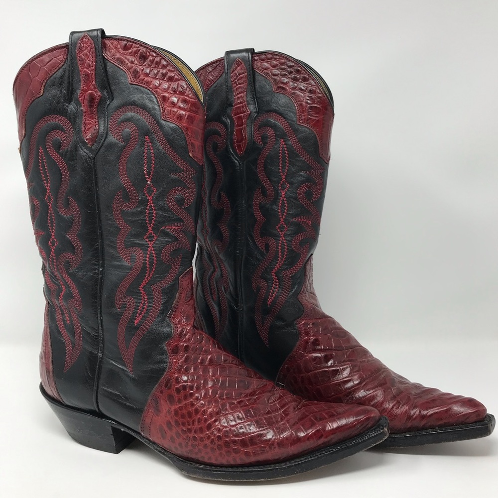 EL Buitre Exotic Snakeskin Leather Western Boots